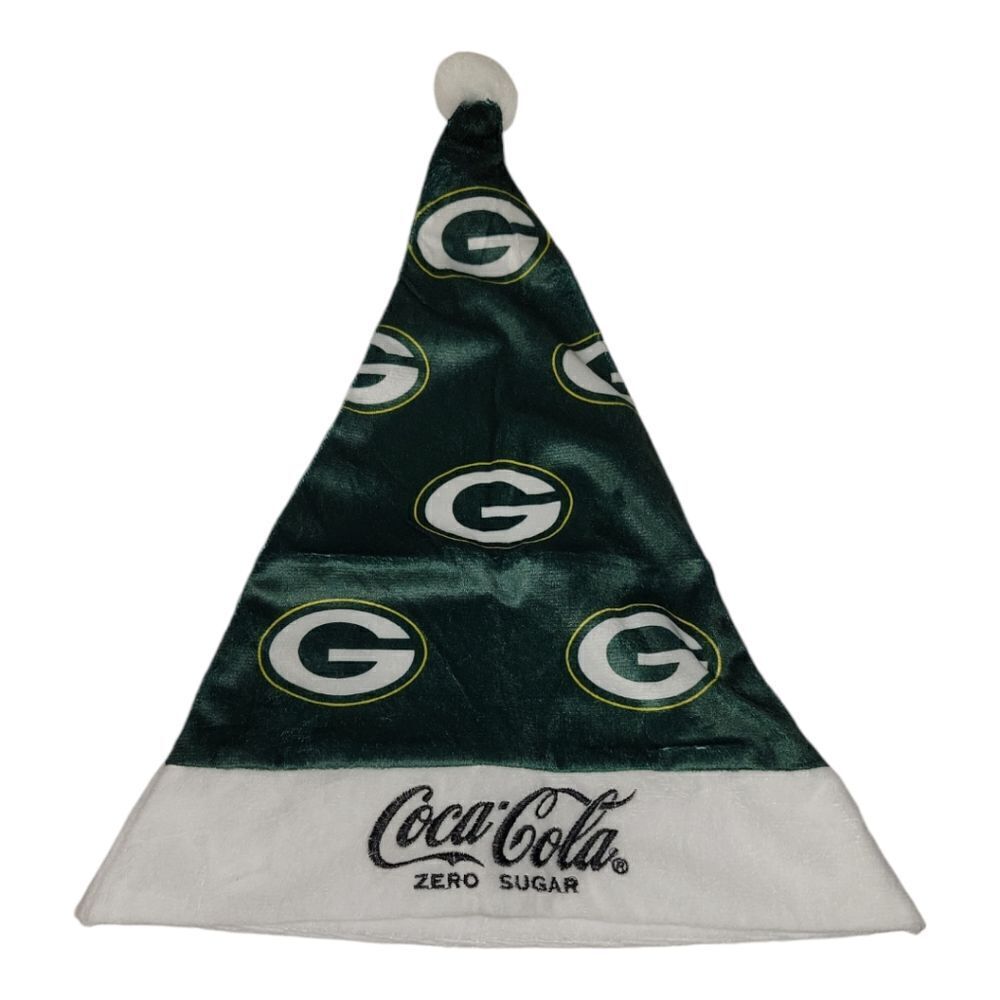 Green Bay Packer Snow Santa Hat Original Game Day Gift